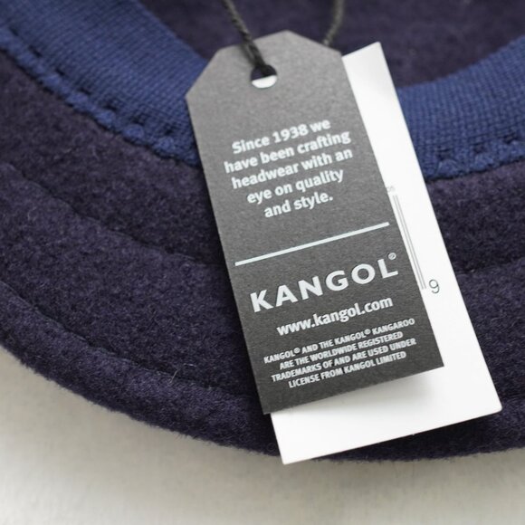 NWT Kangol Wool 504 Flat Cap in Navy Blue Size L - Picture 7 of 9